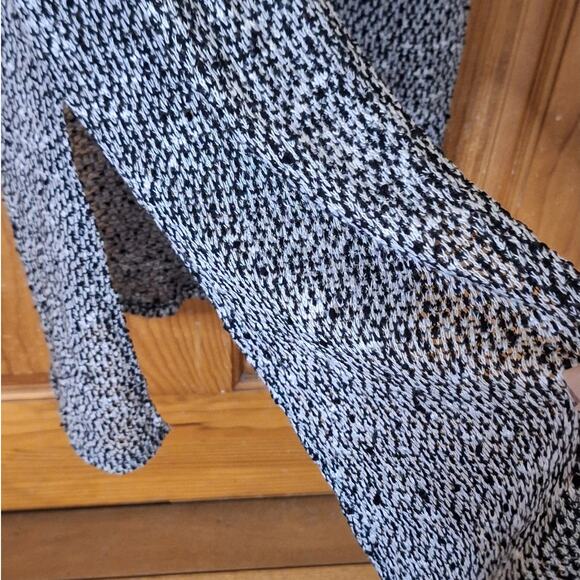 Sans Souci Vest Womens Medium Sleeveless Loose Knit Sweater Cardigan Open Office - Picture 3 of 6